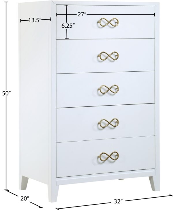 Bowtie Solid Wood Chest