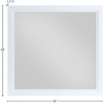 Bowtie Solid Wood Frame Mirror