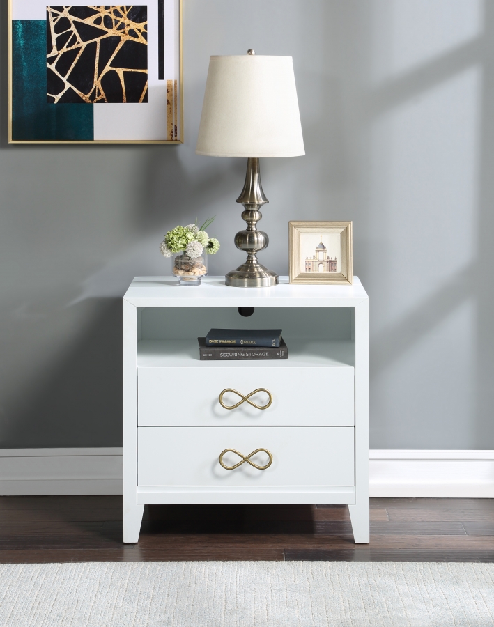 Bowtie Solid Wood Nightstand