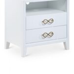 Bowtie Solid Wood Nightstand