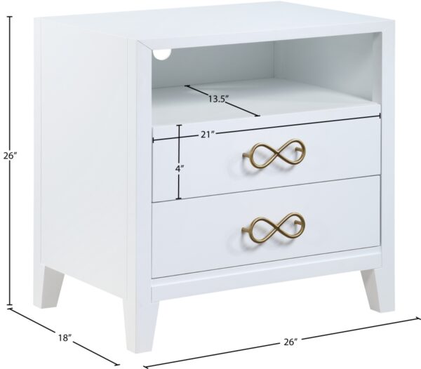 Bowtie Solid Wood Nightstand