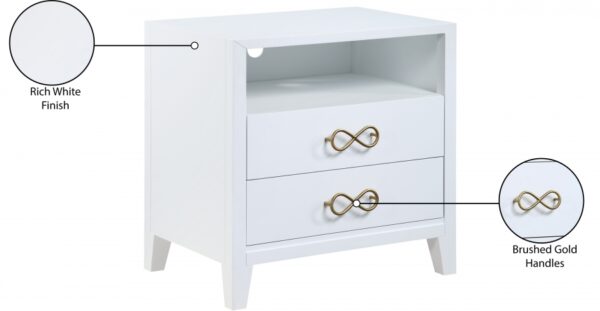 Bowtie Solid Wood Nightstand