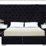 Grande Velvet Upholstered Bed