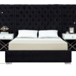 Grande Velvet Upholstered Bed