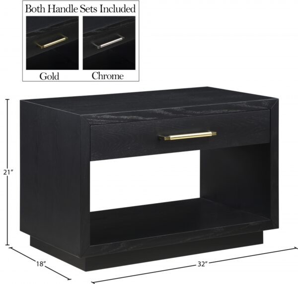 Avery Solid Wood And Ash Veneer Nightstand