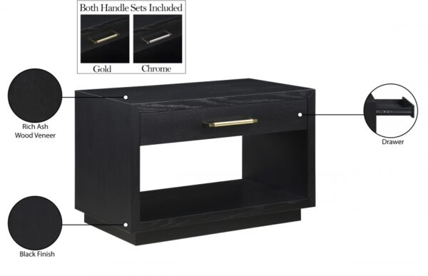 Avery Solid Wood And Ash Veneer Nightstand