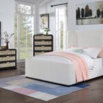 Sage Solid Wood And Natural Cane Nightstand