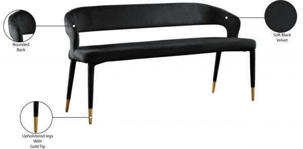 Destiny Velvet Upholstered Bench