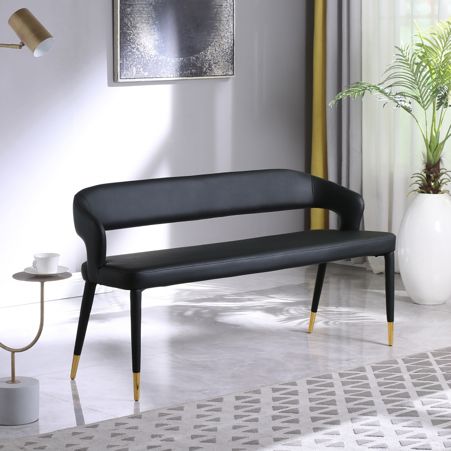 Destiny Vegan Leather Upholstered Bench