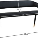 Destiny Vegan Leather Upholstered Bench