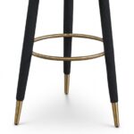 Coral Boucle Fabric Upholstered Bar Stool