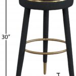 Coral Boucle Fabric Upholstered Bar Stool