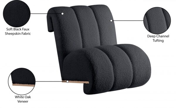 Swoon Faux Sheepskin Upholstered Accent Chair