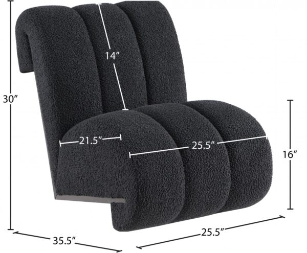 Swoon Faux Sheepskin Upholstered Accent Chair
