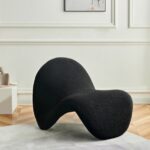 Theodore Faux Sherling Upholstered Accent Chair