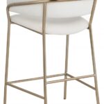 Yara Vegan Leather Upholstered Counter Stool