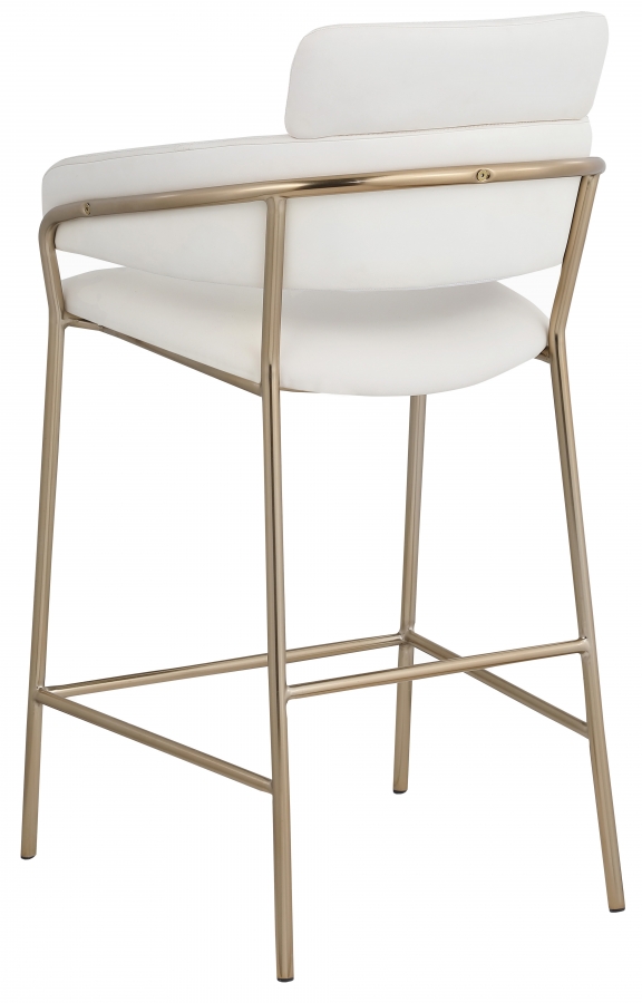 Yara Vegan Leather Upholstered Counter Stool