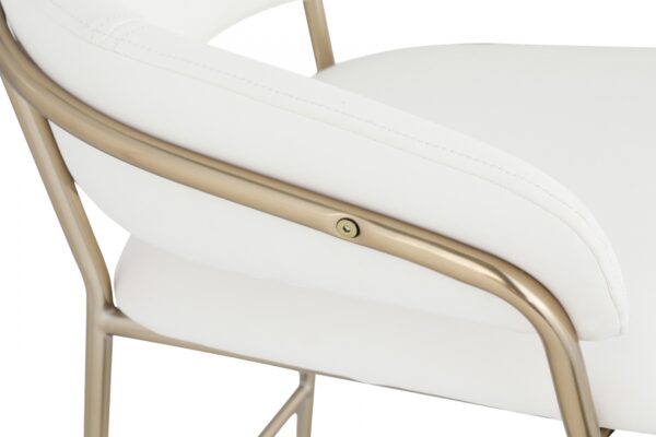 Yara Vegan Leather Upholstered Counter Stool