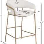 Yara Vegan Leather Upholstered Counter Stool