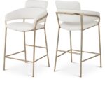 Yara Vegan Leather Upholstered Counter Stool