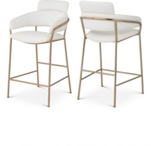 Yara Vegan Leather Upholstered Counter Stool