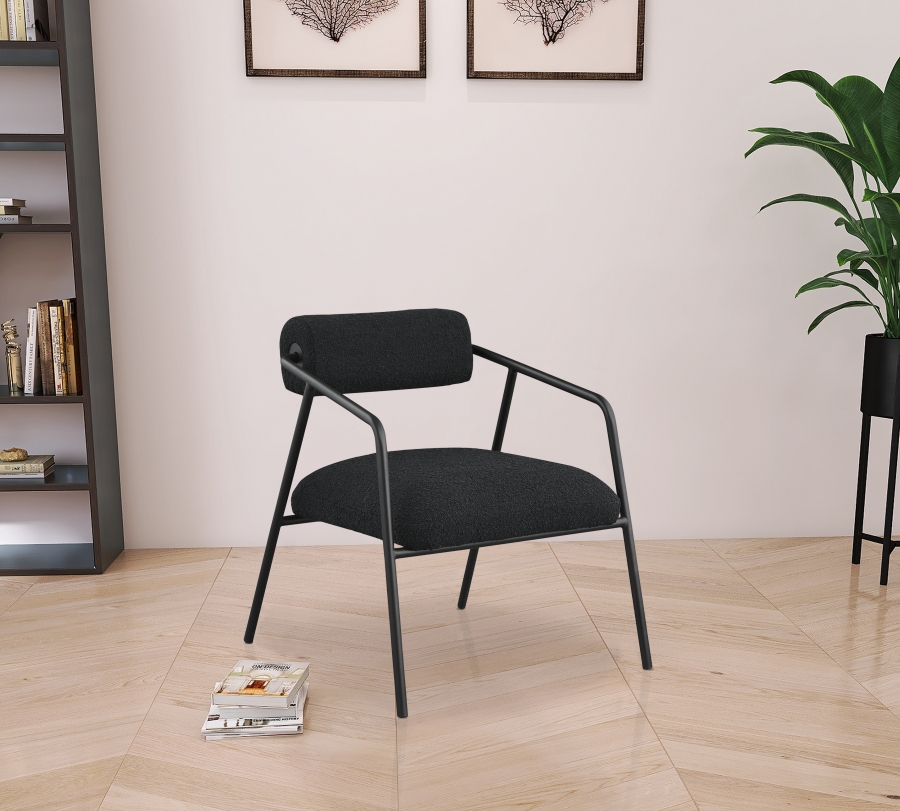 Carly Boucle Fabric Upholstered Accent Chair