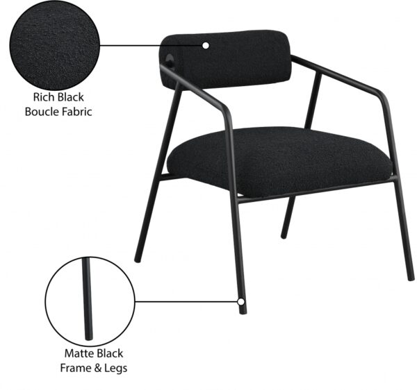 Carly Boucle Fabric Upholstered Accent Chair