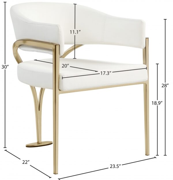 Madelyn Vegan Leather Upholstered Dining Chair