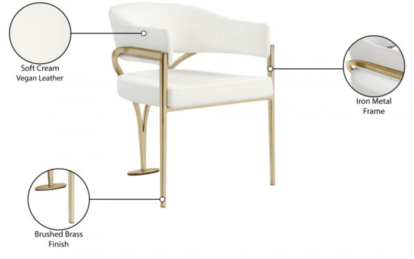 Madelyn Vegan Leather Upholstered Dining Chair