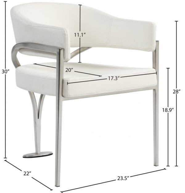 Madelyn Vegan Leather Upholstered Dining Chair