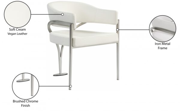 Madelyn Vegan Leather Upholstered Dining Chair