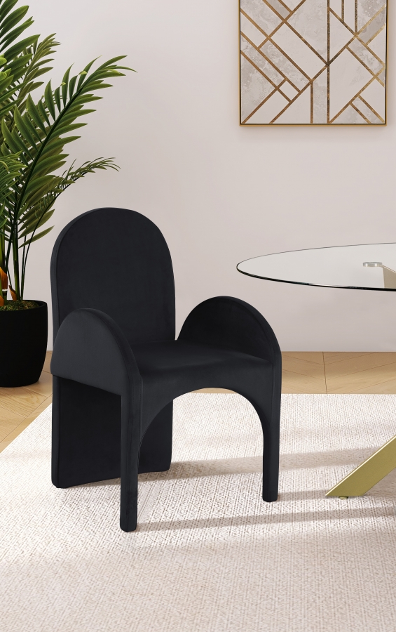 Summer Velvet Upholstered Dining Arm Chair