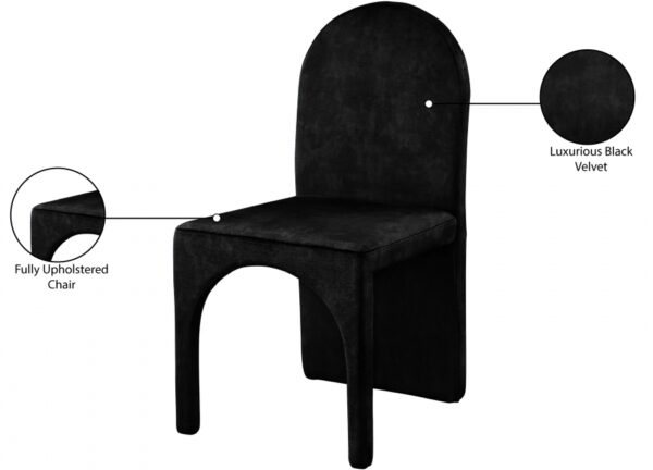Summer Velvet Upholstered Dining Side Chair