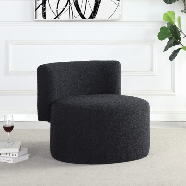 Como Boucle Fabric Upholstered Accent Chair