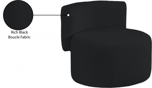 Como Boucle Fabric Upholstered Accent Chair