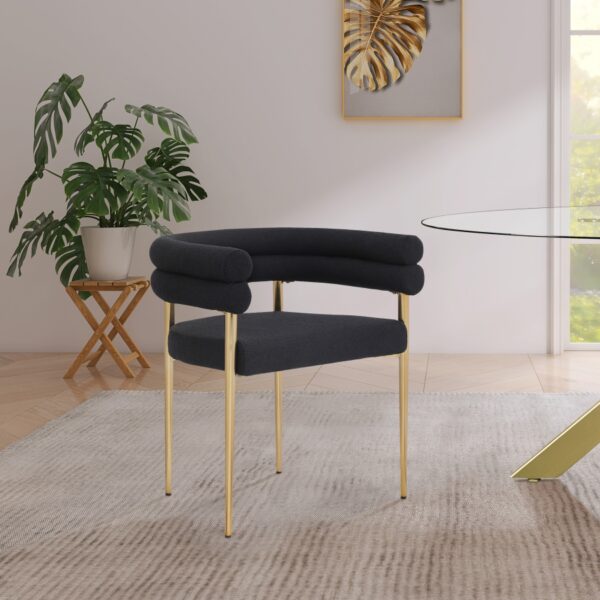 Brielle Boucle Fabric Upholstered Dining Chair
