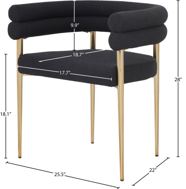 Brielle Boucle Fabric Upholstered Dining Chair