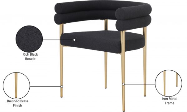 Brielle Boucle Fabric Upholstered Dining Chair