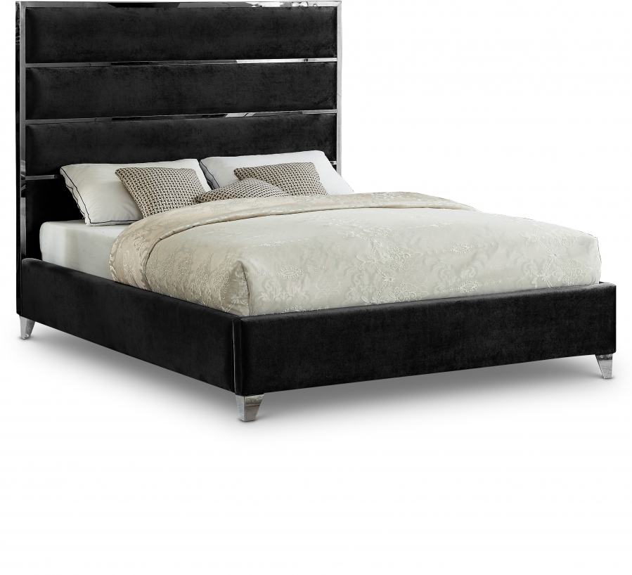 Zuma Velvet Upholstered Bed