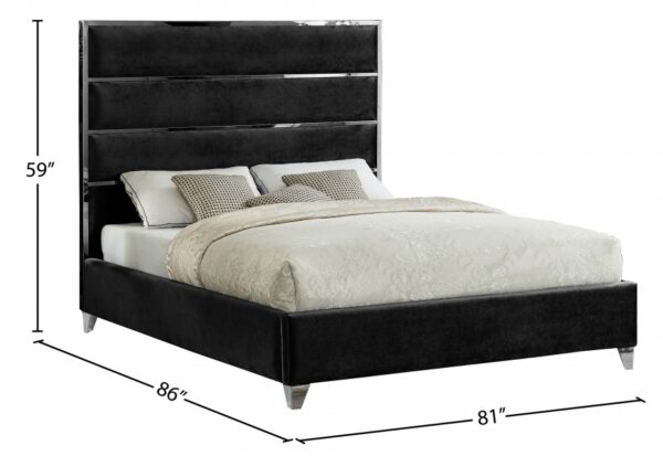 Zuma Velvet Upholstered Bed