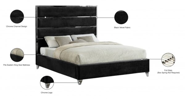 Zuma Velvet Upholstered Bed