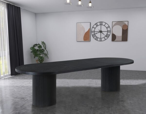 Belinda 90" - 123" Oak Wood Extendable Dining Table