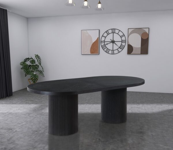 Belinda 90" - 123" Oak Wood Extendable Dining Table