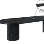 Belinda 90" - 123" Oak Wood Extendable Dining Table