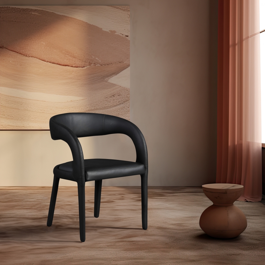 Sylvester Vegan Leather Upholstered Dining Chair