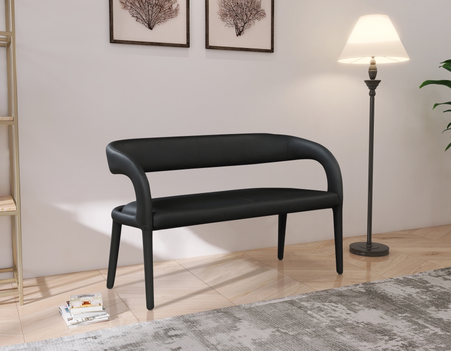 Sylvester Vegan Leather Upholstered Bench