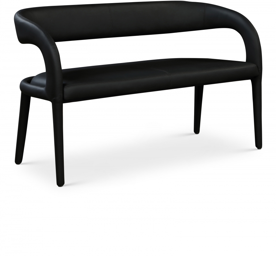 Sylvester Vegan Leather Upholstered Bench