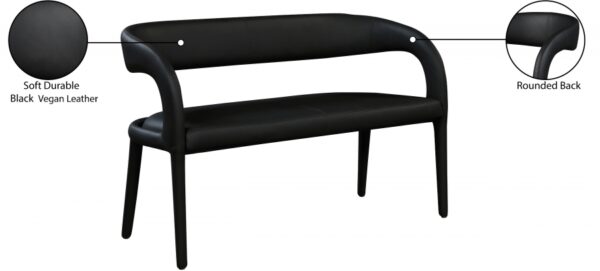 Sylvester Vegan Leather Upholstered Bench
