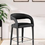 Sylvester Vegan Leather Upholstered Counter Stool