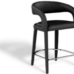 Sylvester Vegan Leather Upholstered Counter Stool